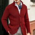 thumbnail image 2 of Men's Knit Cardigan Sweater Button Front Long Sleeve Regular Fit Casual Jacket, 2 of 7