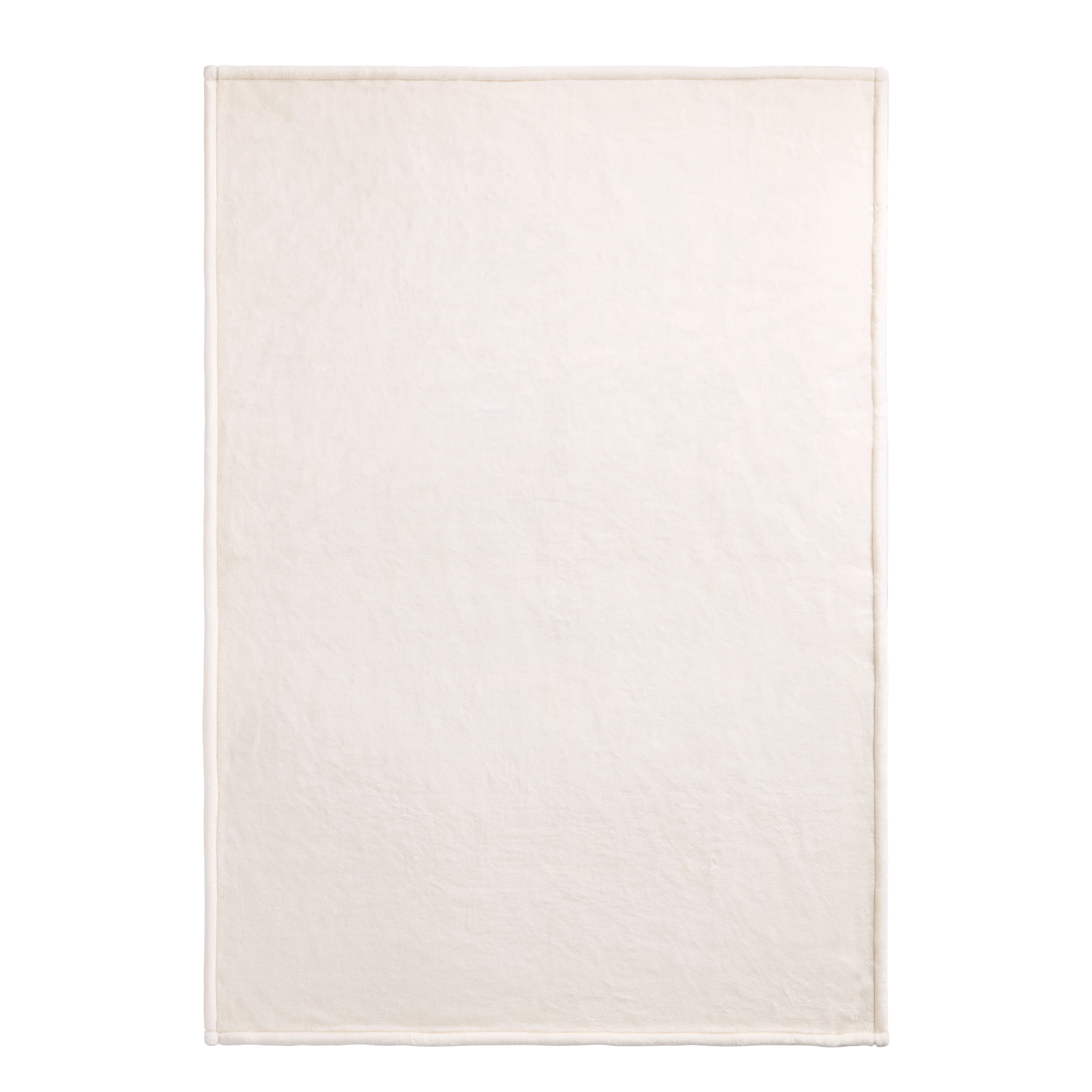 Better Homes & Gardens Oversized Velvet Plush Throw Blanket, Vanilla Dream