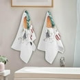 thumbnail image 4 of Welcome to Autumn 2 PCS Hand Towels for Bathroom, Watercolor Cup Pumpkin Kitchen Towel Ultra Soft and Absorbent Decorative Fingertip Face Bath Towels for Spa & Hotel, 28.3"x 14.4", 4 of 5