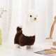 thumbnail image 2 of Muñeca de alpaca de juguete, juguete de simulación de animal que canta y camina para niños de 3, 4, 5 y 6 años. Café, 2 of 8