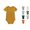 Yellow, variant on VOUZZA Toddler Girls Bodysuit Summer Casual Unisex Solid Color Long Sleeved Onesie Jumpsuits Soft Cotton Baby Clothes Rompers Packs