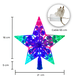 thumbnail image 3 of Adorno Punta De Árbol Estrella Detalles Luz Led Multicolor Importadora La Merced Plástico Resistente Transparente, 3 of 5