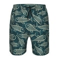 thumbnail image 3 of Balery Fish Style Traje de Baño Estilo Hawaiano para Hombre, Shorts de Secado Rápido con Bolsillos-Medium, 3 of 6