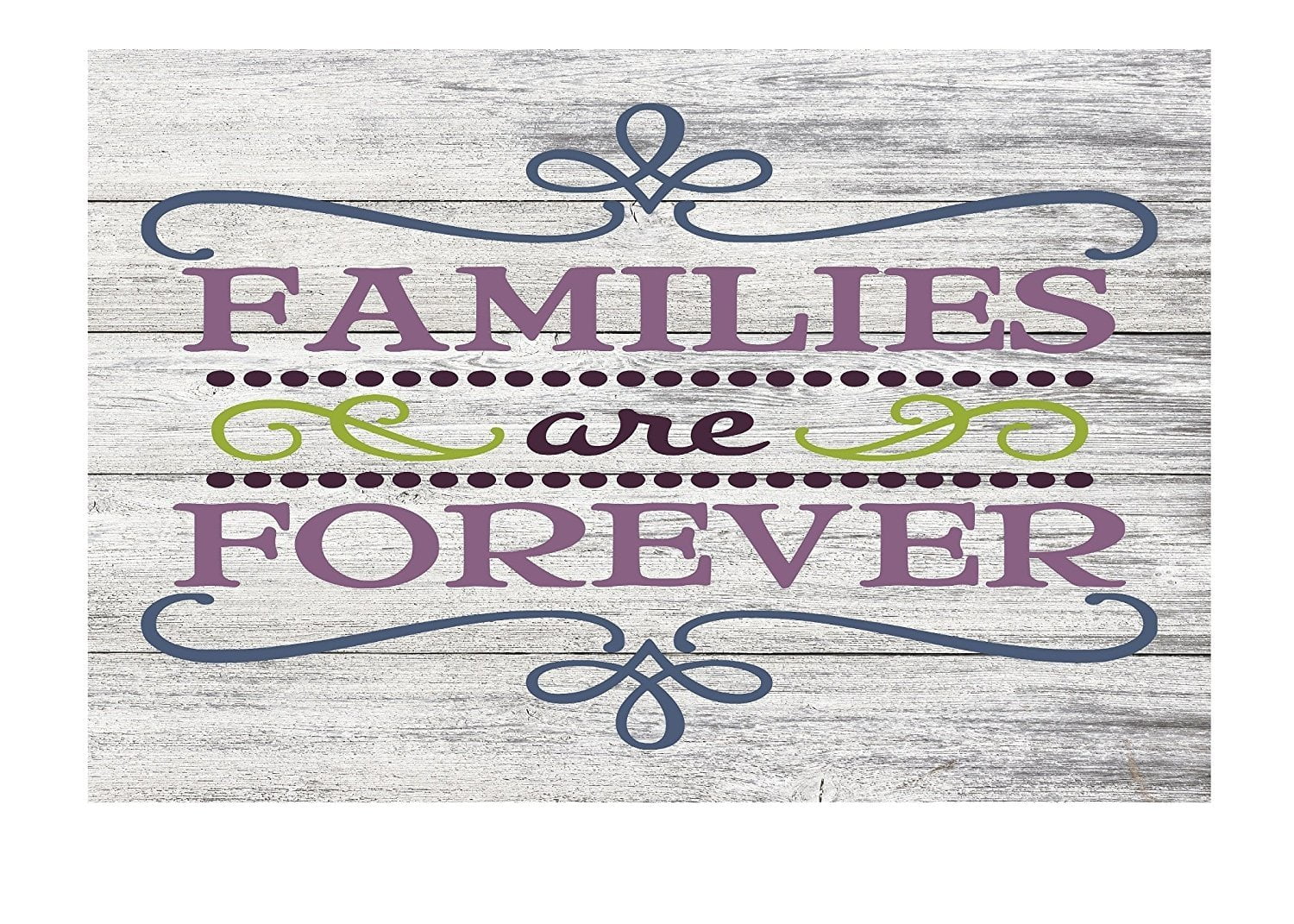 Families Are Forever Family Quote Decor Rustic Metal Signs - 12" x 8