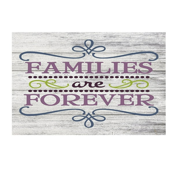 Families Are Forever Family Quote Decor Rustic Metal Signs 12" x 8
