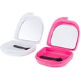 thumbnail image 1 of Retainer Case with Mirror, Mouth Guard Case, Orthodontic Dental Retainer Box, Denture Storage Container, Comes with a free small brush, 2 Pieces, 1 of 4