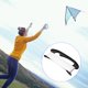 thumbnail image 4 of ColoMX 100M Vuelo de la cometa Cadena de líneas de cuerda herramienta deportes de tabla al aire libre (Negro), 4 of 7