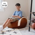 thumbnail image 3 of Big Joe Sports Ball Child-Sized Bean Bag Chair 2 Pack, Football Plush, Soft Polyester, 2.5 feet, 3 of 7