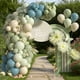 thumbnail image 2 of Globo Kayeebi Dusty, azul, verde y beige, 72 unidades, látex de helio, color verde salvia y azul cre, 2 of 8