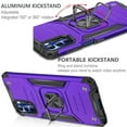 thumbnail image 4 of Circlemalls for Galaxy A14 5G Case, Tempered Glass Screen Protector, Ring Stand Shockproof Cover-Purple, 4 of 5