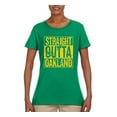 thumbnail image 2 of Straight Outta Oakland Oak Fan | Fantasy Baseball Fans | Womens Sports Graphic T-Shirt, Kelly, Medium, 2 of 4