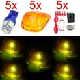 thumbnail image 3 of Scitoo Fit For Ford Super duty pickup truck T10 5-5050-SMD LED Bulb + Wiring Pack + 5Pcs Cab marker Amber Light Clearance, 3 of 5