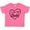 Hot Pink, variant on Inktastic I Love My Daddy in Black Chalk Heart Boys or Girls Baby T-Shirt