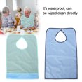 thumbnail image 5 of Babero para adultos - Babero para la hora de la comida, babero impermeable de doble capa para adultos mayores Ropa protectora Babero 2 piezas/juego, 5 of 5