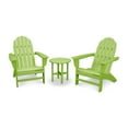 thumbnail image 5 of POLYWOOD Vineyard 3-Piece Adirondack Set in Black, 5 of 5