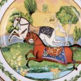 thumbnail image 4 of STP GOODS Running Horse Bone China Dessert Plate Set of 2 in Gift Box 7.5" (19 cm) Vintage Plates Appetizer Plates Salad Plates Serving Plates, Green Yellow, 4 of 11
