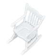 thumbnail image 1 of Silla 1:12 Silla De Casa De Muñecas Casa De Muñecas De Madera Silla Mecedora En Miniatura Mini Muebles Blancos Para Casa De Muñecas, 1 of 7