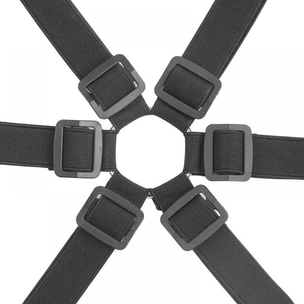 3-Way 6 Sides Crisscross Bed Fitted Sheet Straps Suspender Gripper Fastener Clip 
