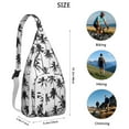 thumbnail image 4 of Vibrant Floral Sling Backpack - Colorful Hawaiian Inspired Print Shoulder Bag, Fashion Forward Design, 4 of 4