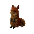 thumbnail image 2 of 6.5" Bristle Brush Whimsical Handcrafted Brown Fox Sitting, 2 of 2