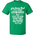 thumbnail image 2 of OXI T-Shirt - Little Things Inside Your Head, Basic Casual T-Shirt for Men's and Women Fleece T-Shirt Short Sleeve - Irish Green 2X-Large, 2 of 3
