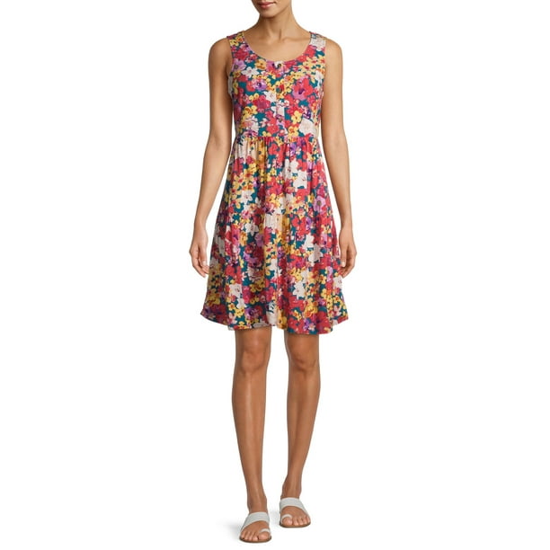 time and tru button front maxi