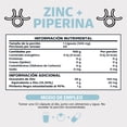 thumbnail image 3 of Beyond Vitamins | Zinc 20mg (gluconato De Zinc) Potenciado Con Piperina Estandarizada Al 95% - Zinc Vegano - Zinc Piperina Premium - Pimienta Negra - Vitaminas Mujer / Hombre - (60 Cápsulas), 3 of 6