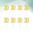 thumbnail image 6 of OUNONA Golden Number Picks for Decorating with Paper Material Perfect for Cupcake Toppers and Cake Decorations 10pcs, 6 of 6