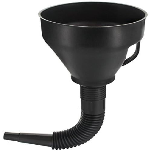 Wide Mouth Fuel Funnel w/ HandleLarge Plastic Automotive Funnels Long