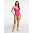 thumbnail image 2 of Time and Tru Women's and Women's Plus Size Ruched Front One Piece Swimsuit, Sizes XS-3X, 2 of 5