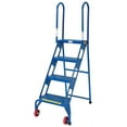 thumbnail image 2 of Vestil FLAD-4 Folding 4 Step Ladder with Wheels, 2 of 5