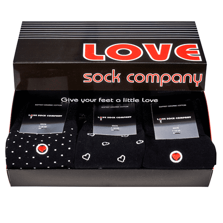 

Love Sock Company Premium Funky Patterned Men s Dress Socks Black Gift Box