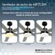 thumbnail image 4 of Ventilador de Techo Beckon Moderno 48' 1.2m Silencioso 6 Velocidades Color Gris, 4 of 7
