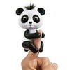 WowWee Fingerlings Glitter Panda - Drew (White & Black) - Interactive Collectible Baby Pet