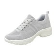 thumbnail image 4 of Women's Jazz Shoes Lace-up Sneakers Modern Dance Shoes Air Cushion Athletic Platform Walking Dance Shoes, 4 of 5