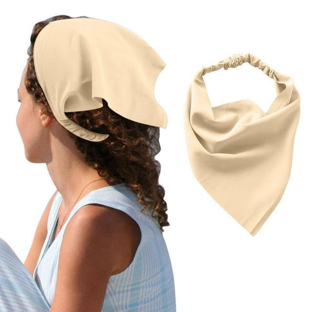 Bandanas pour Cheveux à Motif Floral Foulard de Tête pour Femmes Bandana Imprimé Foulard pour Cheveux Triangle Fichu pour Cheveux avec Attaches Foulard de Tête
