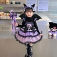 thumbnail image 2 of Sanrio Kuromi-vestido Lolita de dibujos animados para niña, tutú bonito para fiesta de cumpleaños, regalo de Navidad, primavera y otoño, 2 of 4