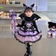 thumbnail image 2 of Sanrio Kuromi-vestido Lolita de dibujos animados para niña, tutú bonito para fiesta de cumpleaños, regalo de Navidad, primavera y otoño, 2 of 4