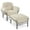 Beige, variant on MCombo Modern Accent Chair with Ottoman, Living Room Chairs with Removable and Washable Cushion, Chenille Upholstered Leisure Sofa Chair for Bedroom Office 4071