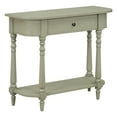 thumbnail image 6 of EUROCO 36" Retro Console Table with Drawer,Solid Wood Entryway Table Sofa Table with Open Storage Shelf and Corner-Curved Design for Entryway, Hallway and Living Room,Gray, 6 of 7