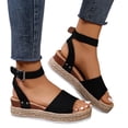 thumbnail image 1 of Zapatos Playa Casuales Sandalias Cuña Con Punta Abierta Cómodos para Mujer Uso Diario, 1 of 9