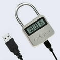thumbnail image 5 of Metal Timer Lock LCD Time 99 Hours Max Timing USB Timer Padlock-Good, 5 of 5