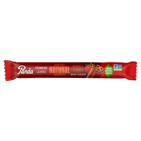 Panda Natural Soft Strawberry Licorice 1.1 oz (Pack of 18)