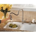 thumbnail image 5 of Hanover 1-Handle Pull-Down Kitchen Faucet with Soap Dispenser in Polished Chrome, 5 of 7
