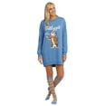 thumbnail image 3 of Kellogg's Women's Tony the Tiger Long Sleeve Sleepshirt with Knee High Socks Pajama Set, 3 of 7