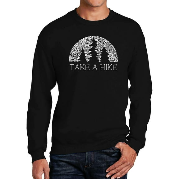 Men's Word Art Crewneck Sweatshirt - Nature Lover