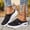 Black, variant on Women's Breathable Mesh -On Mule Sneakers, Comfortable Air Cushion Platform Walking Shoes, Closed-Toe Backless Slippers for Indoor & Outdoor, 4 Colors