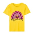 thumbnail image 6 of Fesfesfes T Women's Valentine's Day Love Printed Short Sleeved T-shirt Top Short Sleeved Round Neck Top/Shirt Graphic Tee Women L(US:8), 6 of 6