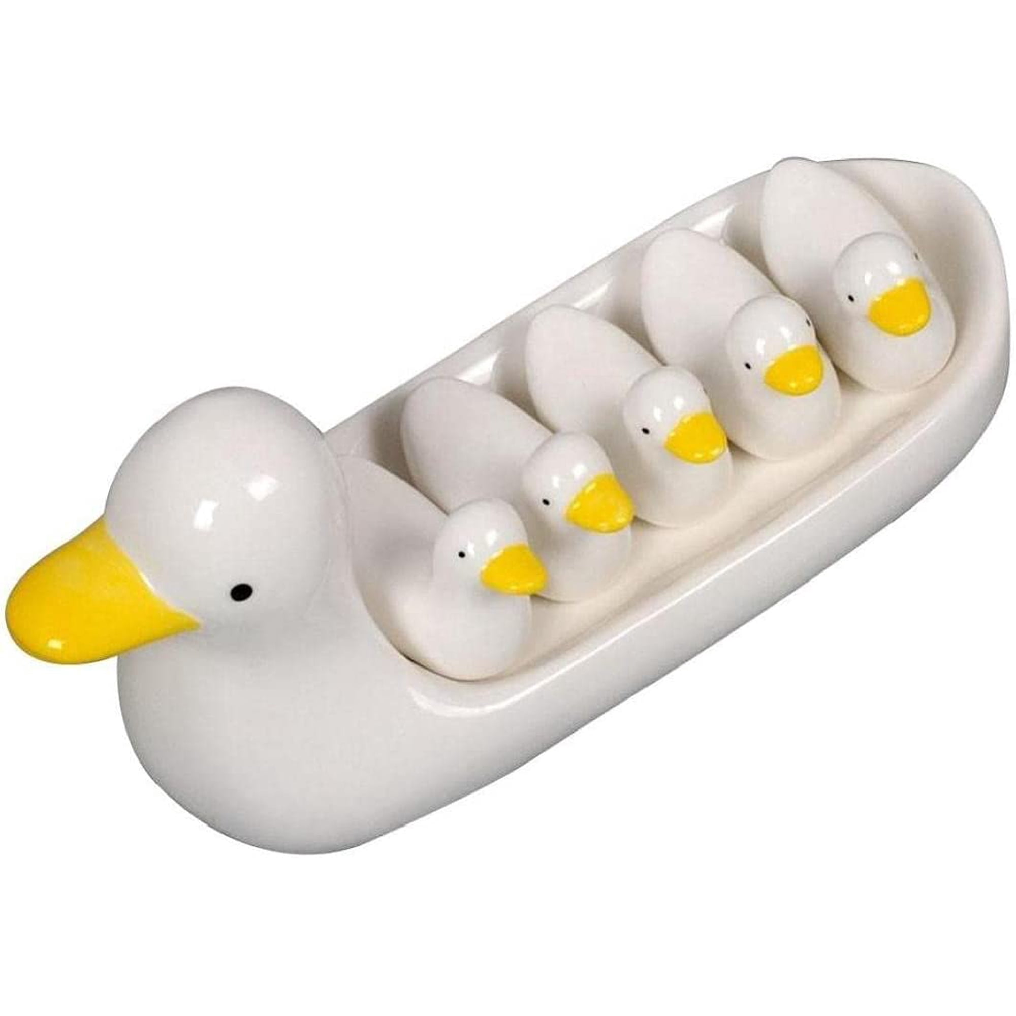 6 Pieces Funny Duck Chopstick Rest Knife Holder Set, Spoon Fork