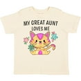 thumbnail image 3 of Inktastic My Great Aunt Loves Me with Cute Kitten and Flowers Boys or Girls Toddler T-Shirt, 3 of 5
